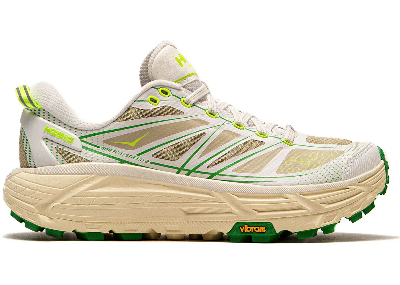 ホカオネオネ 素早さ 白いこと 白いこと 生新しい スニーカー メンズ HOKA ONE ONE HOKA ONE MAFATE SPEED 2 WHITE FRESH CUT GRASS / WHITE FRESH CUT GRASS
