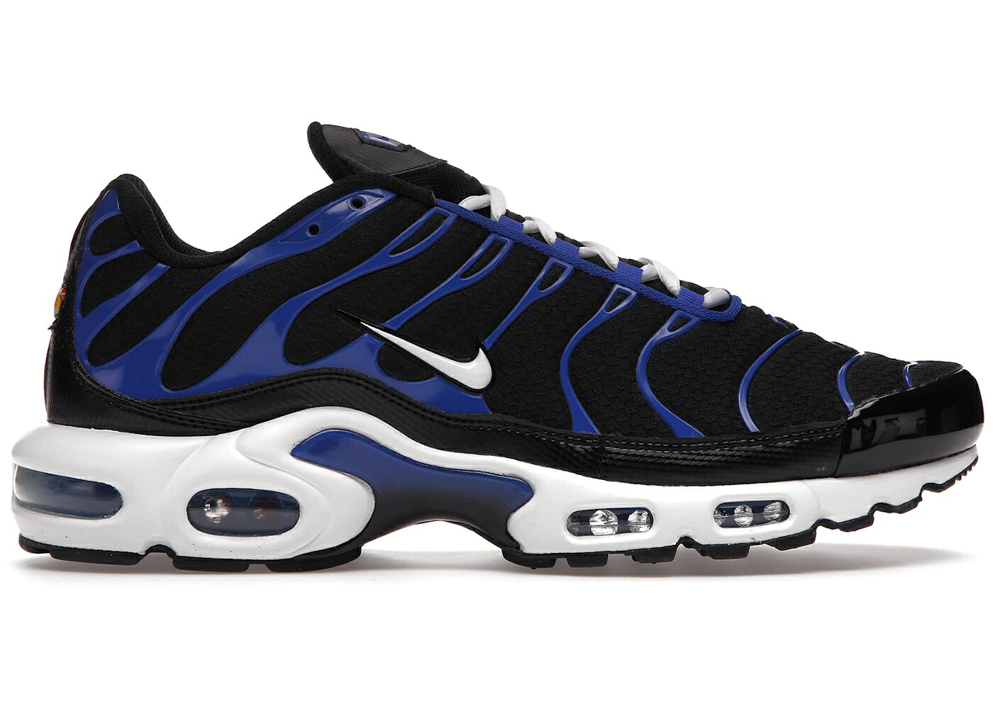 ナイキ マックス 黒いこと 黒いこと 青み 青色 白いこと 白いこと エアマックスプラス スニーカー メンズ NIKE AIR MAX PLUS BLACK RACER BLUE / BLACK WHITE RACER BLUE
