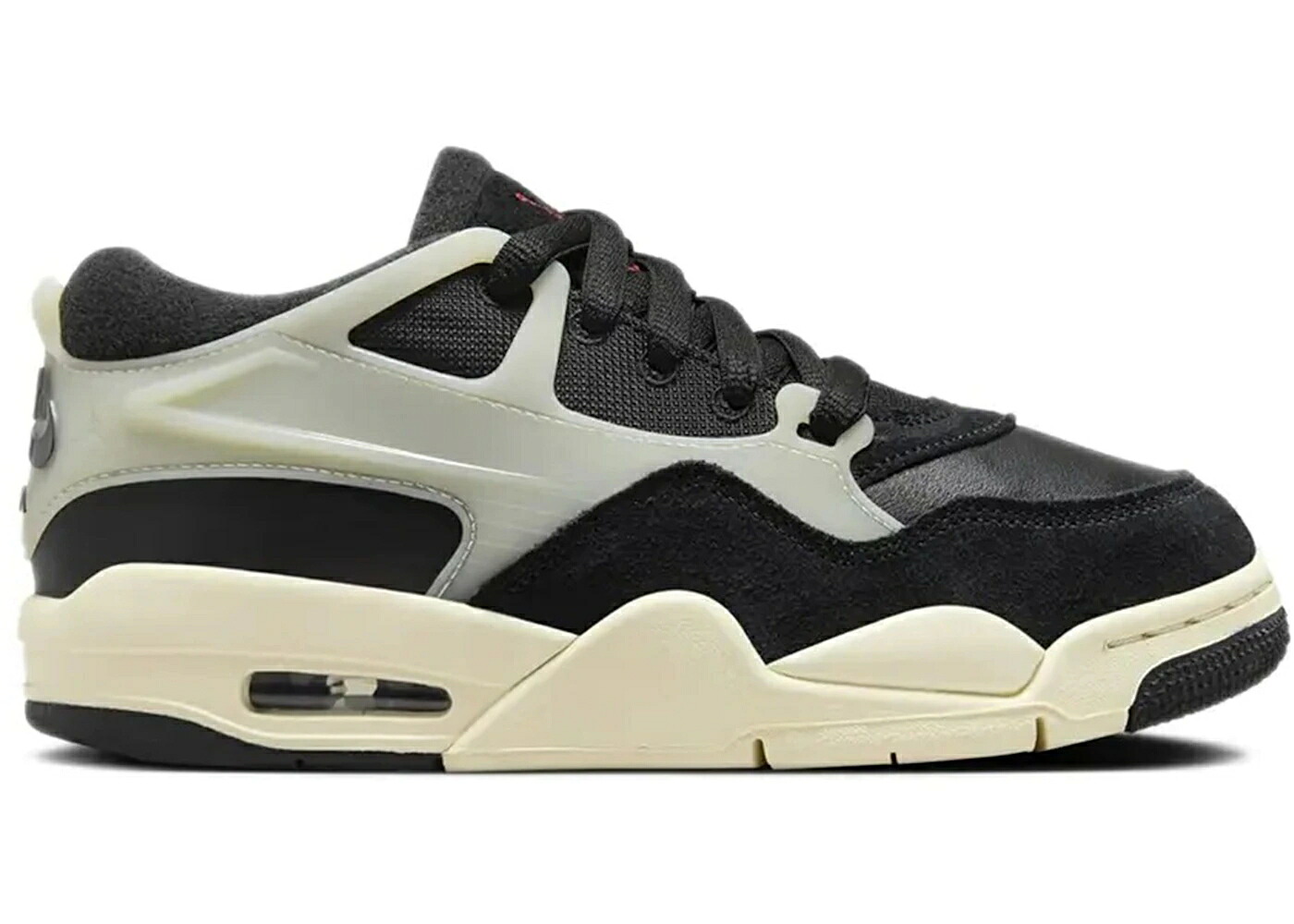 ナイキ ジョーダン 黒色 ブラック 赤 レッド ジュニア キッズ JORDAN 4 RM BLACK SAIL (GS) / BLACK GYM RED SAIL COCONUT MILK ベビー マタニティ スニーカー