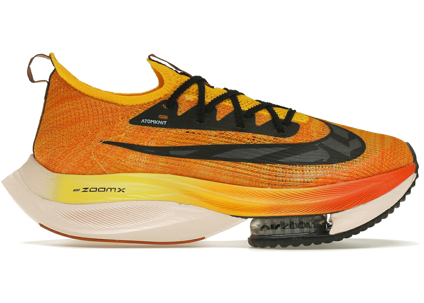 ナイキ 望遠レンズ 飛球編み物 橙 オレンジ色 NEXT% スニーカー メンズ NIKE AIR ZOOM ALPHAFLY FLYKNIT EKIDEN / AMARILLO MAGMA ORANGE HEALING