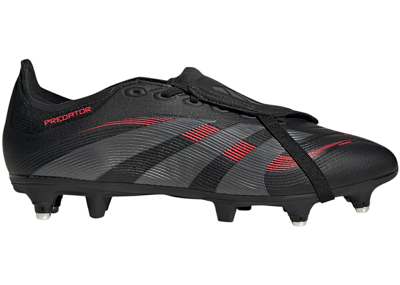アディダス プレデター コア 黒色 ブラック 灰色 グレー 赤 レッド スニーカー メンズ ADIDAS PREDATOR LEAGUE FOLD-OVER TONGUE SG CORE BLACK GREY FOUR LUCID RED / CORE BLACK GREY FOUR LUCID RED｜スニケス