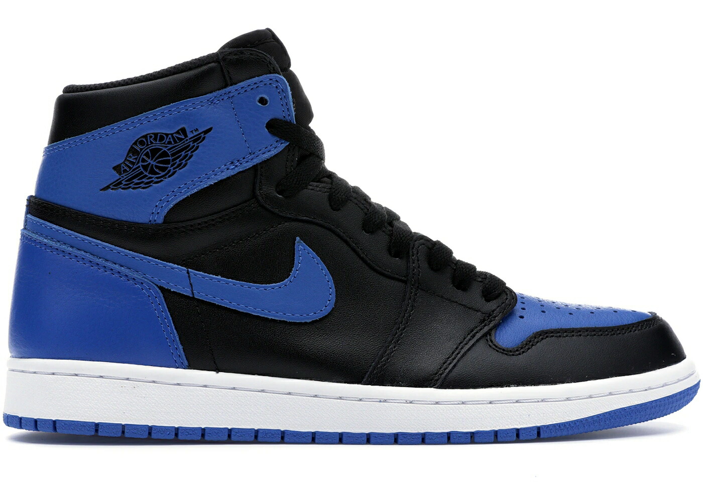 ナイキ ジョーダン 黒色 ブラック 青色 ブルー スニーカー メンズ JORDAN 1 RETRO BLACK ROYAL BLUE (2013) / BLACK ROYAL BLUE