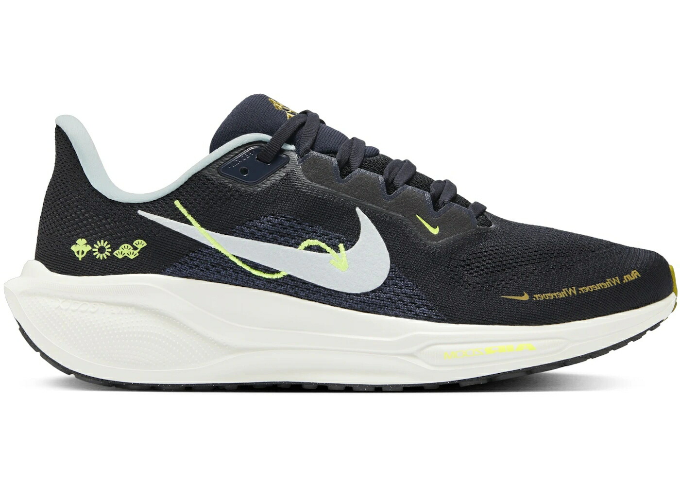 ナイキ ズーム ペガサス 黒色 ブラック 青色 ブルー ズームペガサス スニーカー メンズ NIKE AIR ZOOM PEGASUS 41 BLACK SAIL VOLT GLACIER BLUE / BLACK SAIL VOLT GLACIER BLUE