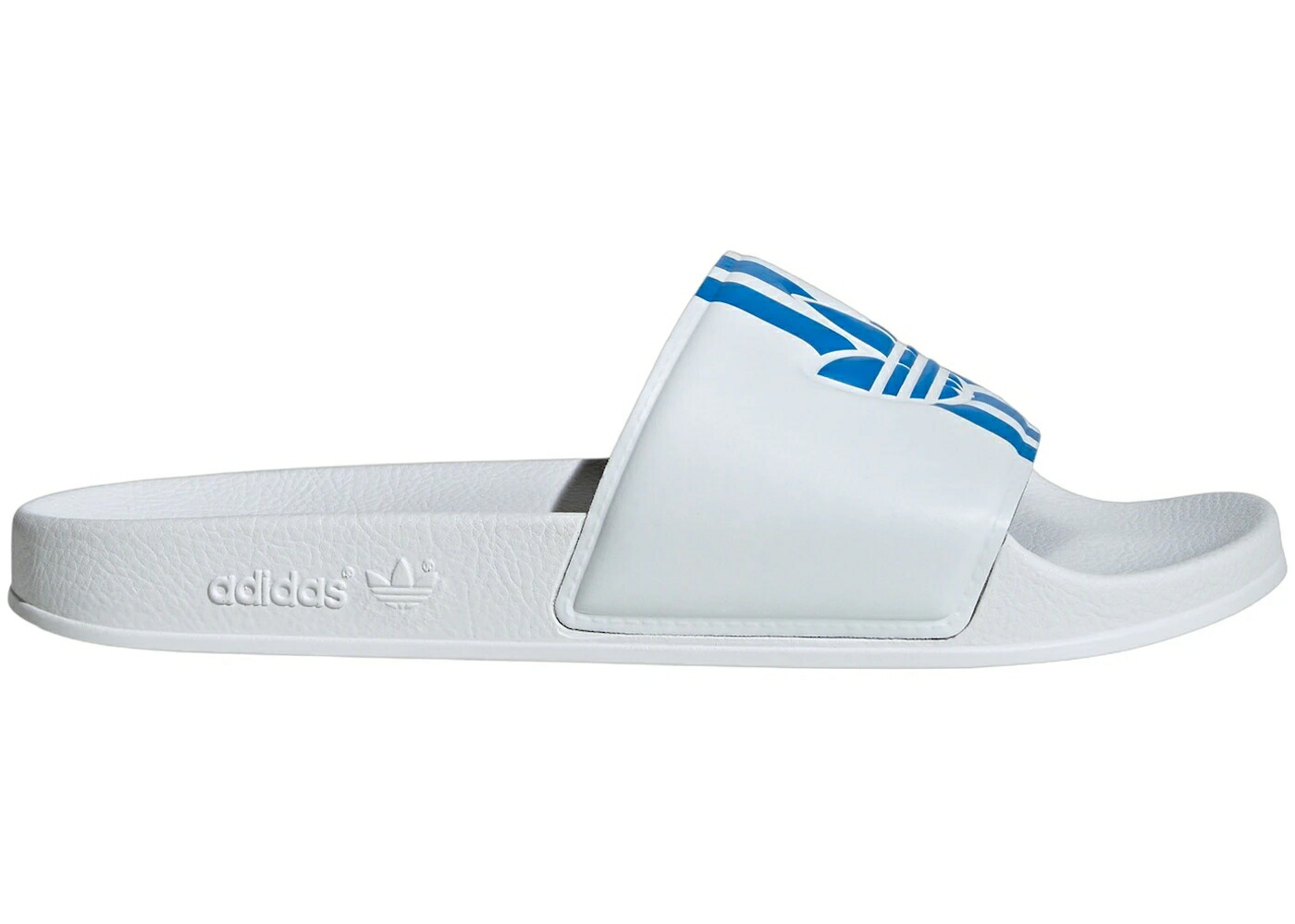 アディダス アディレッタ 白色 ホワイト 青色 ブルー スニーカー メンズ ADIDAS ADILETTE SLIDES CLOUD WHITE BRIGHT BLUE / CLOUD WHITE BRIGHT BLUE CLOUD