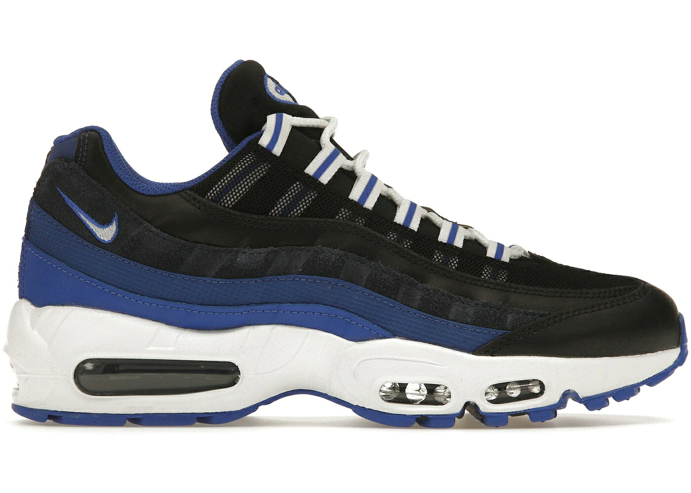 ナイキ マックス 黒いこと 黒いこと 野球クラブ ディープ 青味 青味 大気圏マックス スニーカー メンズ NIKE AIR MAX 95 BLACK TEAM ROYAL / BLACK TEAM ROYAL DEEP ROYAL BLUE