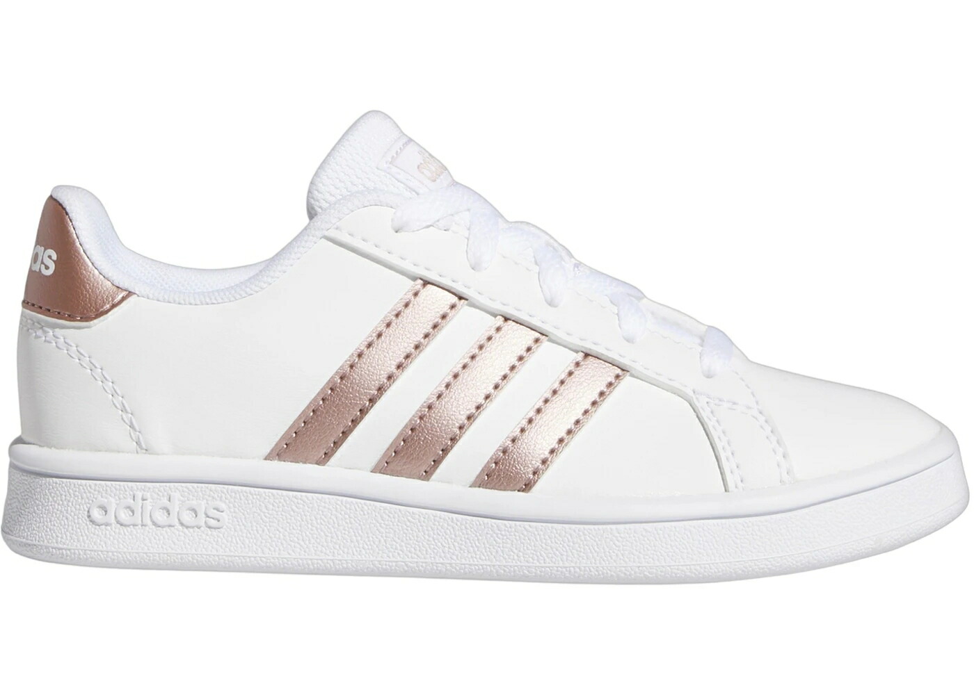 アディダス グランド コート 白色 ホワイト 灰色 グレー ジュニア キッズ ADIDAS GRAND COURT CLOUD WHITE GREY LIGHT GRANITE (GS) / CLOUD WHITE GREY LIGHT GRANITE ベビー マタニティ スニーカー