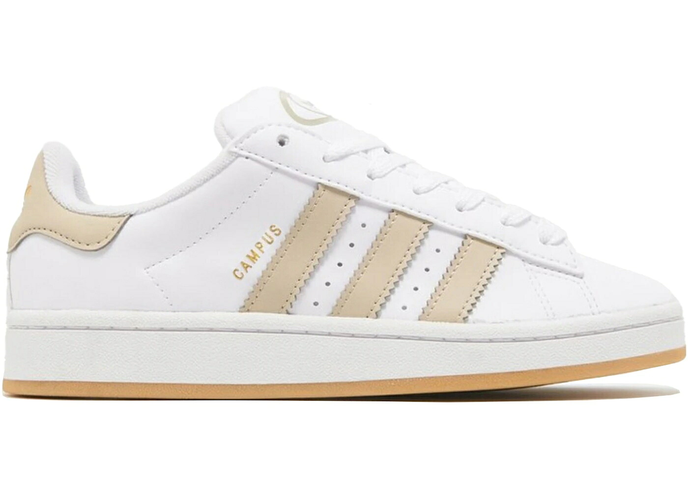 アディダス キャンパス 白色 ホワイト ベージュ ジュニア キッズ ADIDAS CAMPUS 00S WHITE WONDER BEIGE (GS) / FOOTWEAR WHITE WONDER BEIGE GUM ベビー マタニティ スニーカー|スニケス