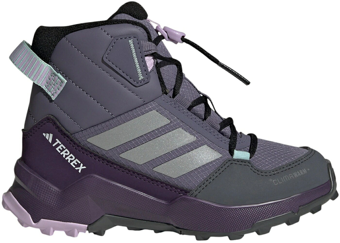 アディダス ミッド 紫 バイオレット 銀色 シルバー CLIMAWARM+ ジュニア キッズ ADIDAS TERREX AX4R MID PRELOVED VIOLET MATTE SILVER (GS) / PRELOVED VIOLET MATTE SILVER ベビー マタニティ スニーカー｜スニケス