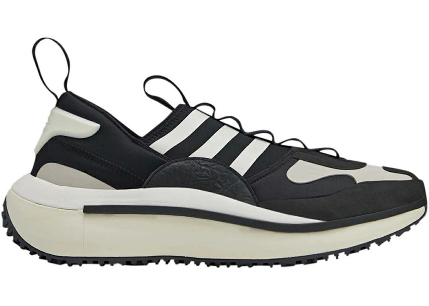 アディダス 黒いこと 黒いこと 白いこと 白いこと 中核グループ パール スニーカー ユニ一発やる ADIDAS Y-3 QISAN COZY BLACK CHALK WHITE / BLACK CORE WHITE CHALK PEARL メンズ