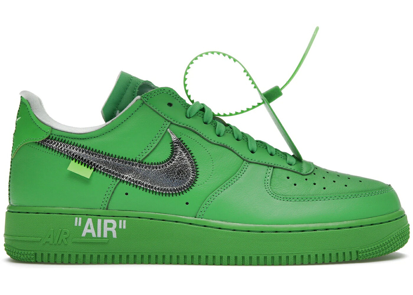ナイキ 象牙色 ブルックリン 緑 緑であること 空軍 スニーカー メンズ NIKE AIR FORCE 1 LOW OFF-WHITE BROOKLYN / LIGHT GREEN SPARK METALLIC