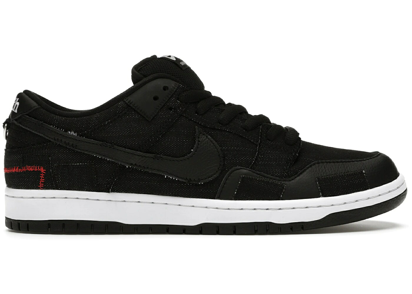 ナイキ エスビー ダンク 子供用 黒色 ブラック 赤 レッド ダンクロー スニーカー メンズ NIKE SB DUNK LOW WASTED YOUTH / BLACK BLACK RED｜スニケス 59,640円