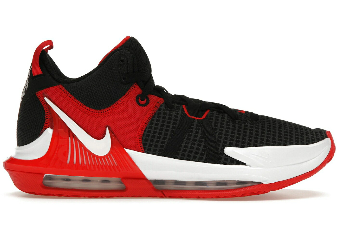 ナイキ レブロン 黒色 ブラック 赤 レッド 白色 ホワイト ウィットネス スニーカー メンズ NIKE LEBRON WITNESS 7 BRED / BLACK UNIVERSITY RED WHITE