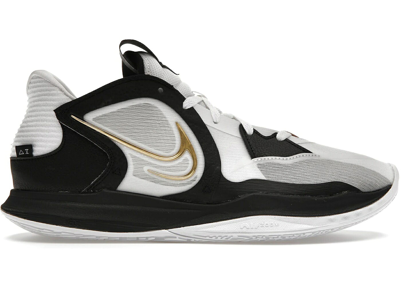 ナイキ カイリー 白色 ホワイト ゴールド 黒色 ブラック スニーカー メンズ NIKE KYRIE LOW 5 WHITE GOLD / WHITE BLACK METALLIC GOLD｜スニケス