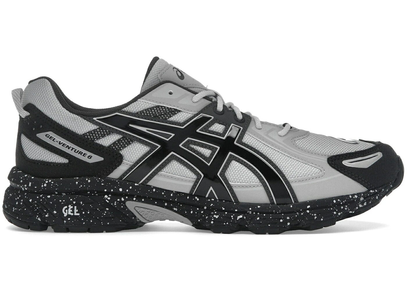 アシックス 灰色 グレー 黒色 ブラック スニーカー メンズ ASICS GEL-VENTURE 6 GLACIER GREY BLACK / GLACIER GREY BLACK