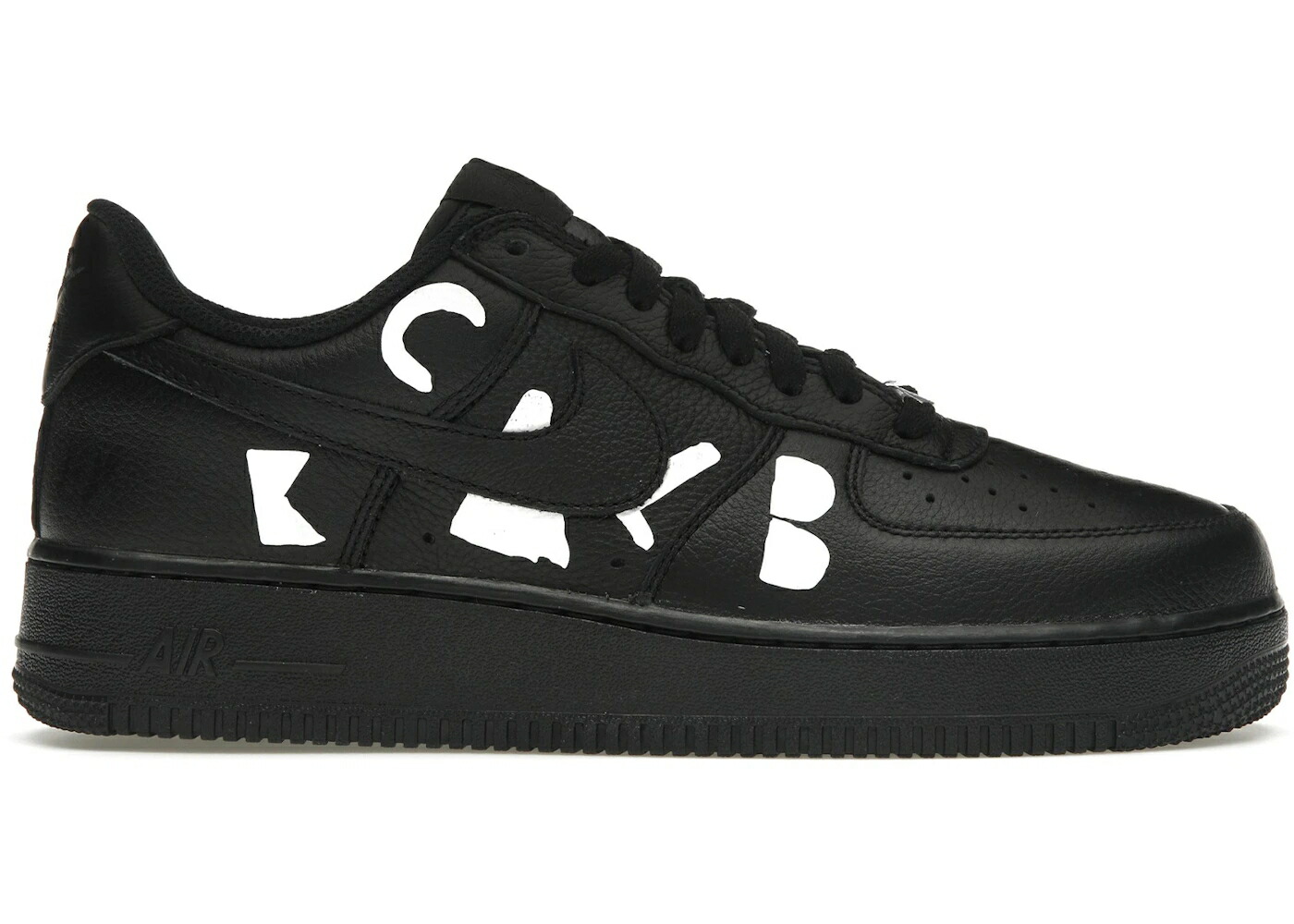 ナイキ 黒いこと 黒いこと 白いこと 白いこと 空軍 スニーカー メンズ NIKE AIR FORCE 1 LOW RETRO SP BLACK COMME DES GAR ONS / BLACK BLACK WHITE