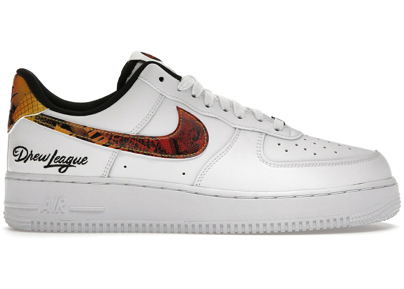 ナイキ 白色 ホワイト 黒色 ブラック エアフォース スニーカー メンズ NIKE AIR FORCE 1 LOW DREW LEAGUE (2021) / WHITE BLACK MULTI COLOR｜スニケス 46,320円