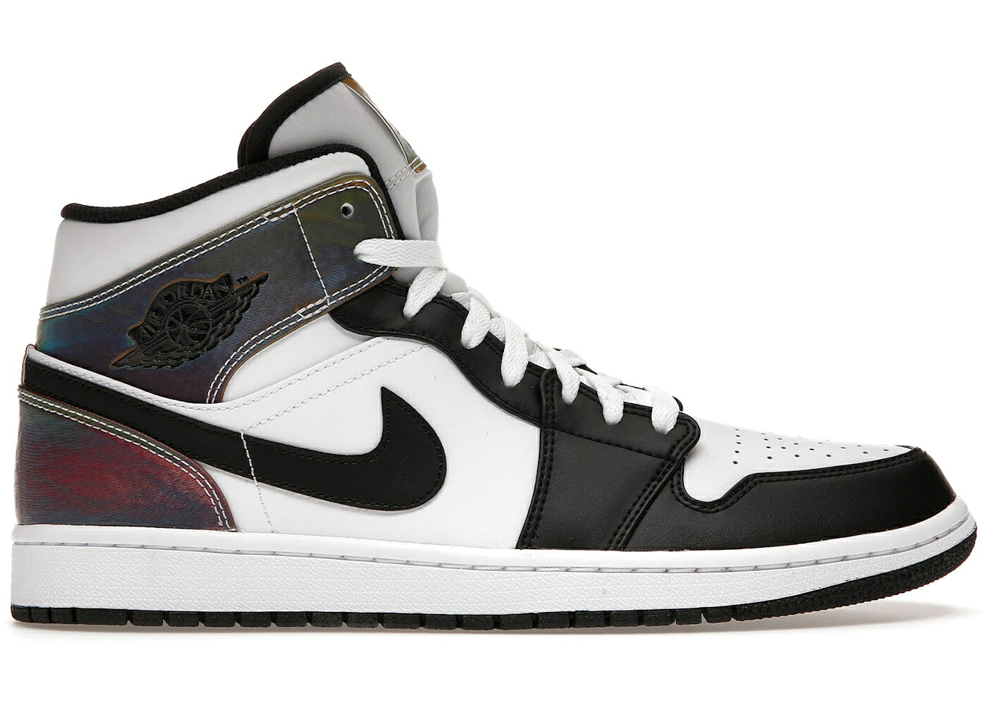 ナイキ ジョーダン ミッド 高熱 白いこと 白いこと 黒いこと 黒いこと スニーカー メンズ JORDAN 1 MID HEAT REACTIVE / WHITE BLACK HEAT REACTIVE
