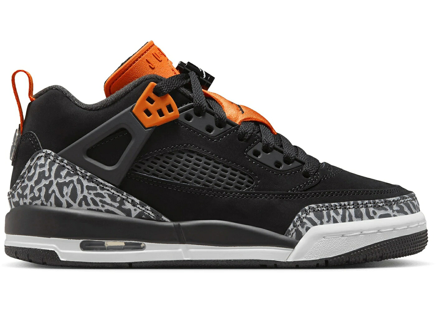 ナイキ ジョーダン 黒色 ブラック 白色 ホワイト ジュニア キッズ JORDAN SPIZIKE LOW BLACK STARFISH (GS) / BLACK STARFISH WHITE BLACK ベビー マタニティ スニーカー｜スニケス