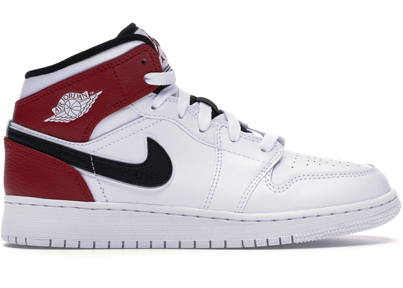 ナイキ ジョーダン ミッド 白いこと 白いこと 黒いこと 黒いこと 赤 赤いこと お坊っちゃん キッズ JORDAN 1 MID WHITE BLACK GYM RED (GS) / WHITE BLACK GYM RED もの言う花 マタニティ スニーカー
