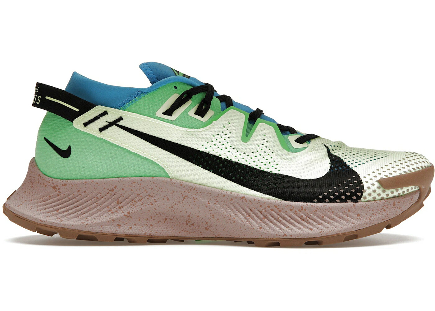 ナイキ ペガサス 緑 緑であること レーザ 青味 青み スニーカー メンズ NIKE PEGASUS TRAIL 2 BARELY VOLT POISON GREEN / BARELY VOLT LASER BLUE POISON