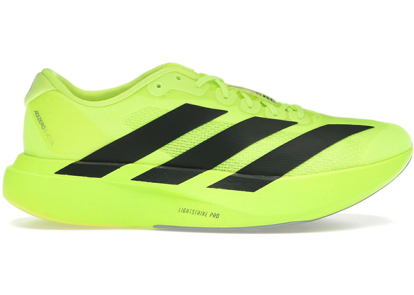 アディダス アディゼロ コア 黒色 ブラック WOMEN スニーカー レディース ADIDAS ADIZERO EVO SL LUCID LEMON (WOMEN) / LUCID LEMON CORE BLACK METALLIC