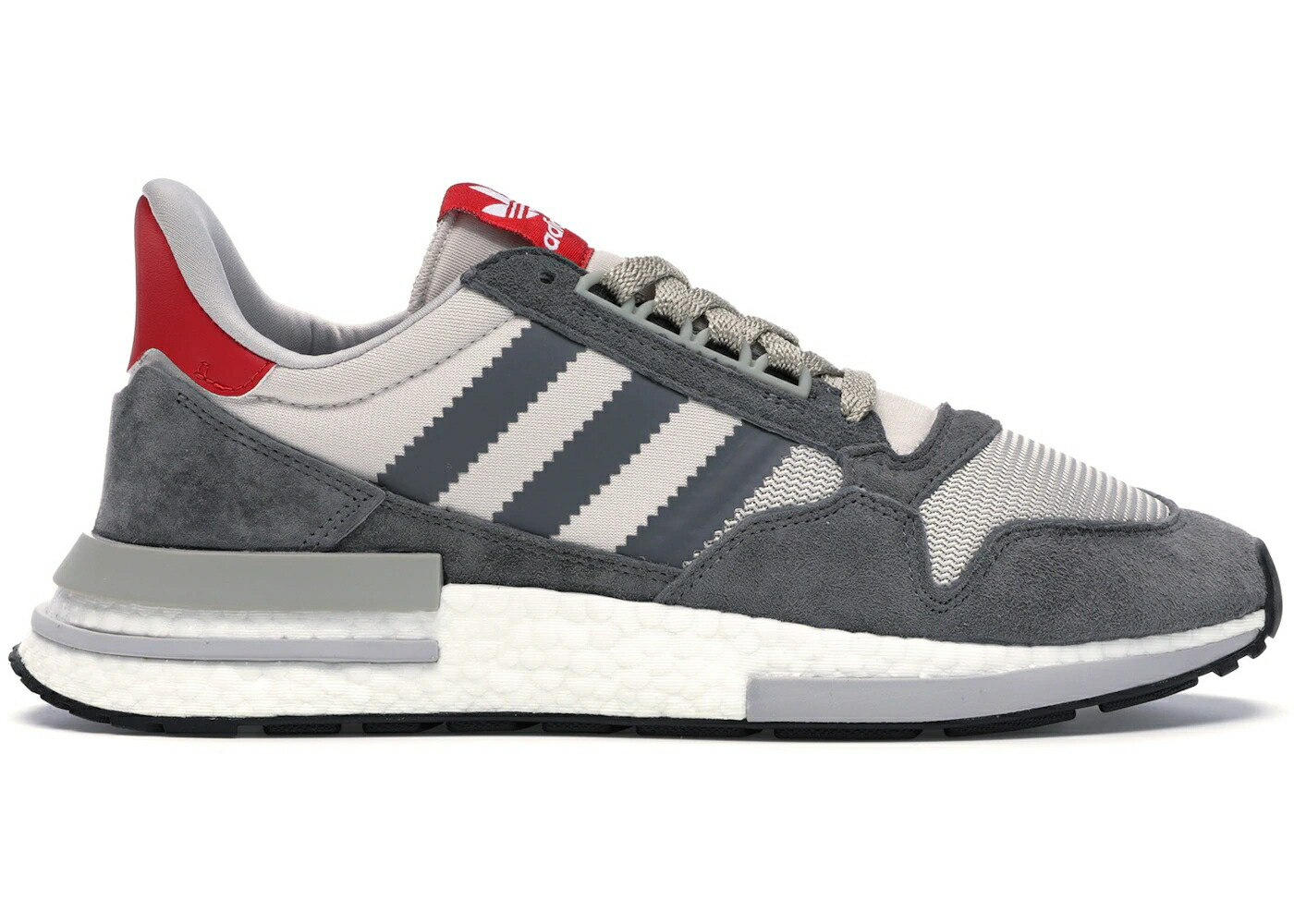 アディダス 灰色 グレー 白色 ホワイト スニーカー メンズ ADIDAS ZX 500 RM GREY FOUR SCARLET / GREY FOUR FOOTWEAR WHITE SCARLET