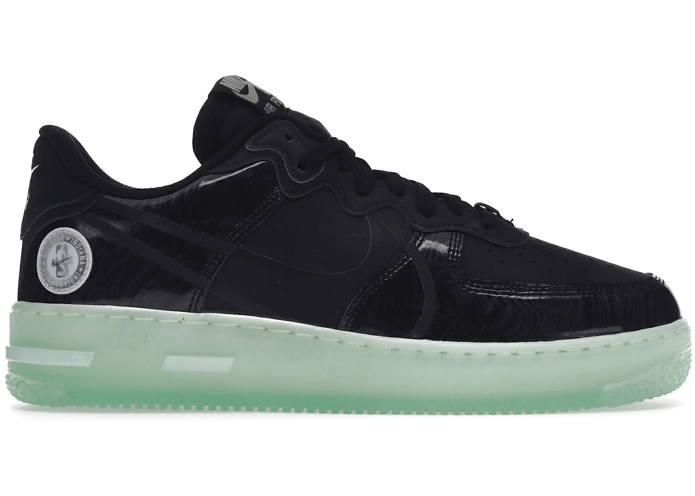 ナイキ リアクト 黒いこと 黒いこと 緑 緑であること 空軍 スニーカー メンズ NIKE AIR FORCE 1 LOW REACT ALL-STAR (2021) / BLACK BLACK BARELY GREEN
