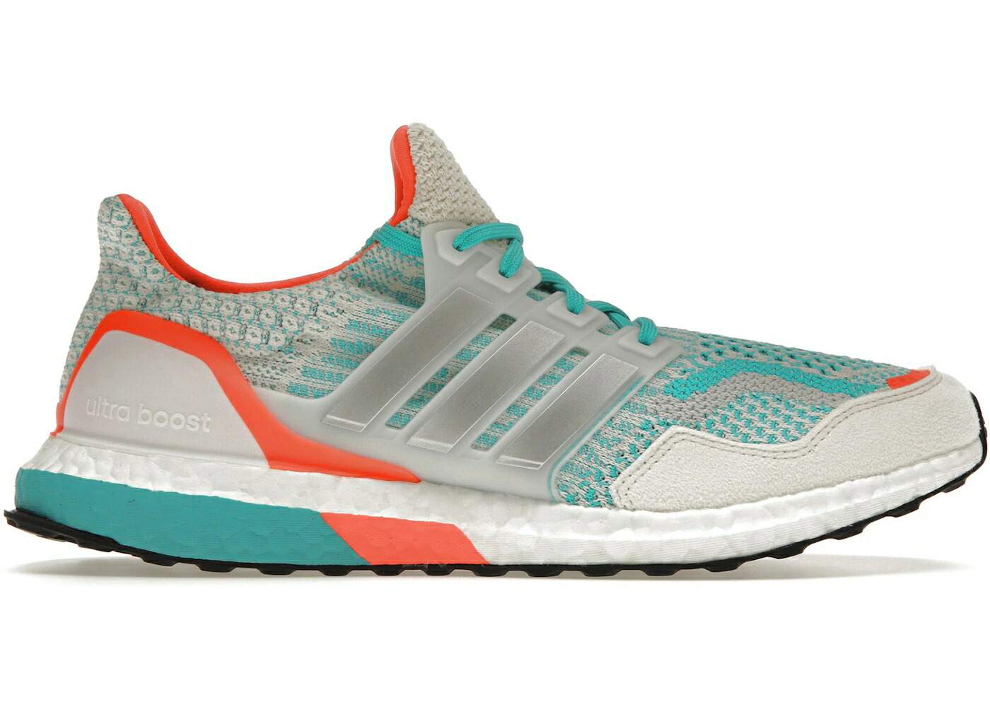 アディダス ウルトラ ブースト 白色 ホワイト ラッシュ 銀色 シルバー ウルトラブースト 5.0 スニーカー メンズ ADIDAS ULTRA BOOST DNA CHALK WHITE MINT RUSH / CHALK WHITE SILVER METALLIC MINT
