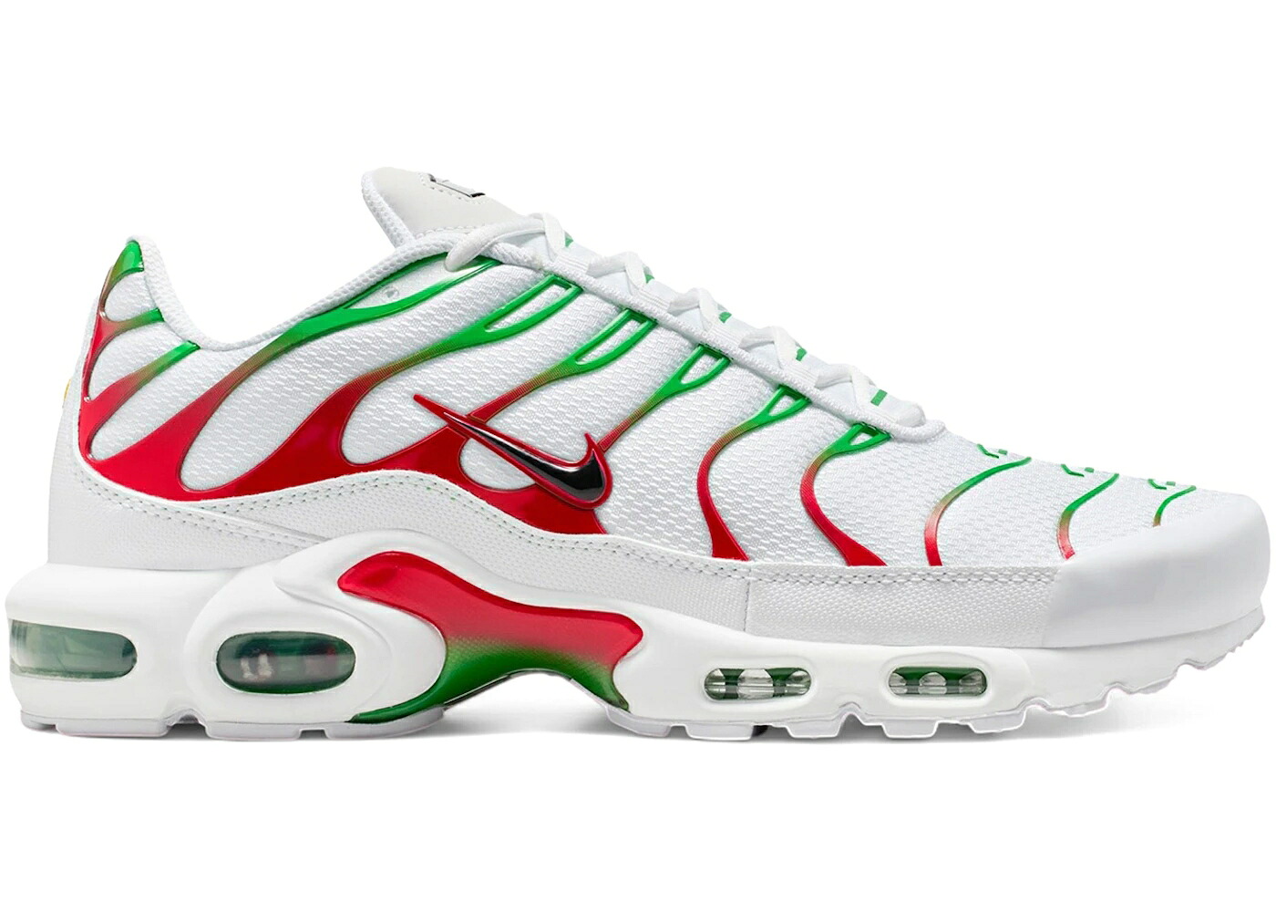 ナイキ マックス 白いこと 白いこと 緑 緑であること 赤 赤いこと エアマックスプラス スニーカー メンズ NIKE AIR MAX PLUS ITALY / WHITE KELLY GREEN UNIVERSITY RED