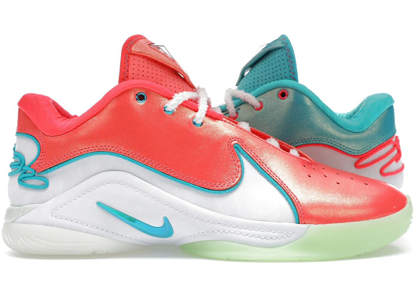 ナイキ レブロン クリスマス 赤 レッド 白色 ホワイト 緑 グリーン スニーカー メンズ NIKE LEBRON 22 CHRISTMAS / SOLAR RED WHITE VAPOR GREEN