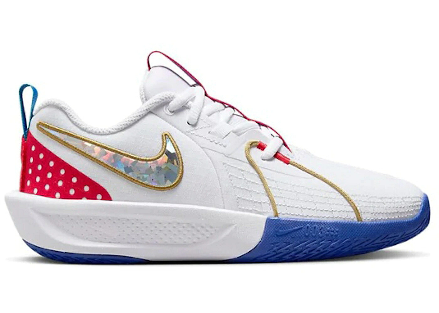 ナイキ ズーム 白色 ホワイト ゲーム 青色 ブルー ゲームロイヤル 青 ジュニア キッズ NIKE AIR ZOOM GT CUT 3 SE ALL-STAR (GS) / WHITE GAME ROYAL GLACIER BLUE ベビー マタニティ スニーカー|スニケス
