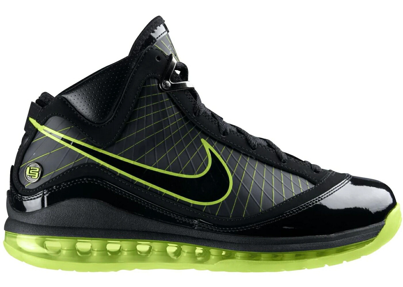 ナイキ レブロン 黒いこと 黒いこと 緑 緑であること スニーカー メンズ NIKE LEBRON 7 DUNKMAN / BLACK BLACK ELECTRIC GREEN