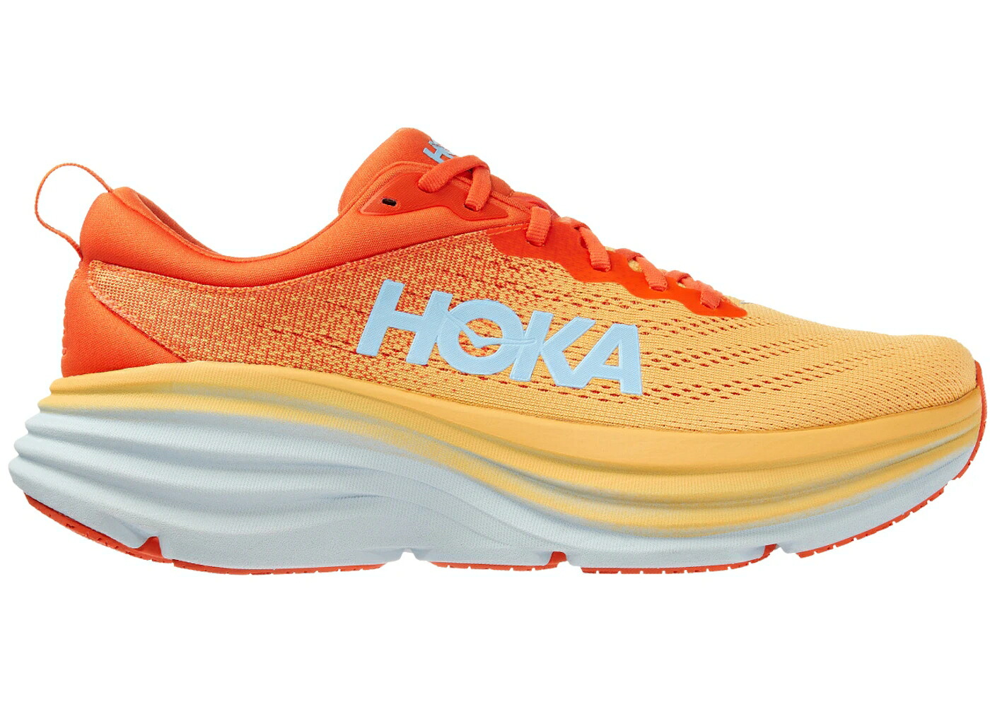 ホカオネオネ 橙 オレンジ色 黄味がかった 黄色 PUFFIN\u0027S スニーカー メンズ HOKA ONE ONE HOKA ONE BONDI 8 BILL ORANGE AMBER YELLOW / PUFFIN\u0027S BILL AMBER YELLOW