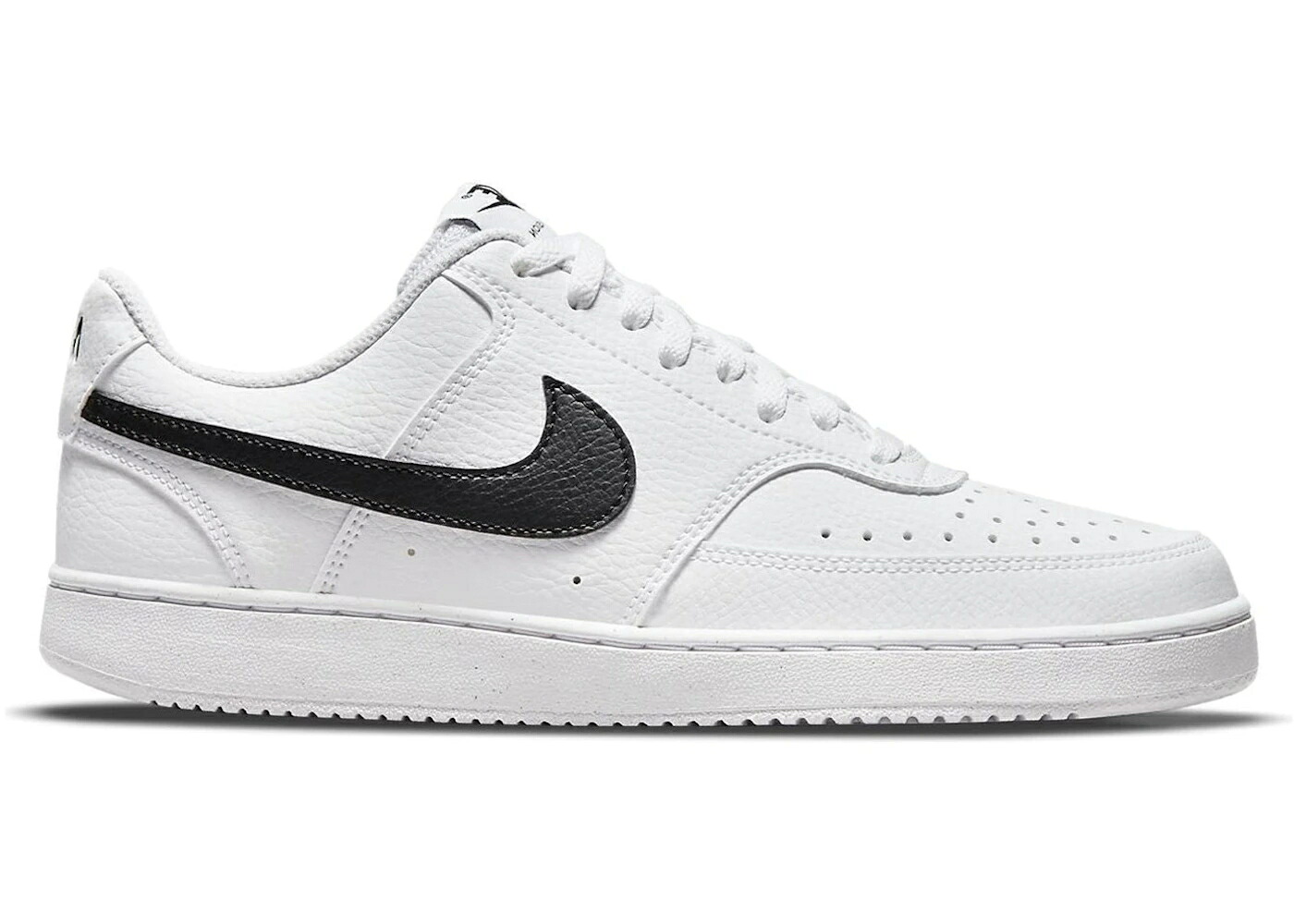 ナイキ 厚地の外套 白いこと 白いこと 黒いこと 黒いこと WOMEN\u0027S スニーカー レディース NIKE COURT VISION LOW NEXT NATURE WHITE BLACK (WOMEN\u0027S) / WHITE WHITE BLACK