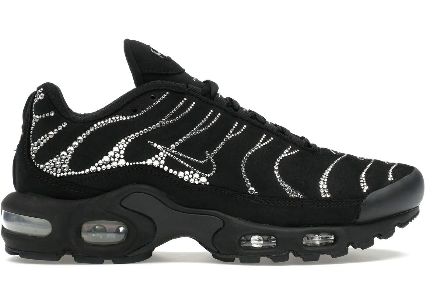 ナイキ マックス 黒色 ブラック 白色 ホワイト エアマックスプラス WOMEN スニーカー レディース NIKE AIR MAX PLUS SWAROVSKI MOONLIGHT (WOMEN) / BLACK WHITE BLACK