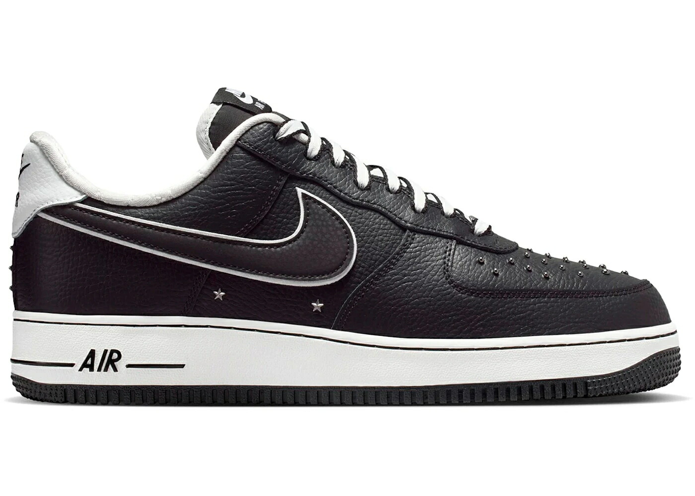 ナイキ プレミアム 黒色 ブラック 白色 ホワイト 灰色 グレー エアフォース 07 スニーカー メンズ NIKE AIR FORCE 1 LOW PREMIUM BLACK WHITE METALLIC DARK GREY / BLACK SUMMIT WHITE METALLIC DARK