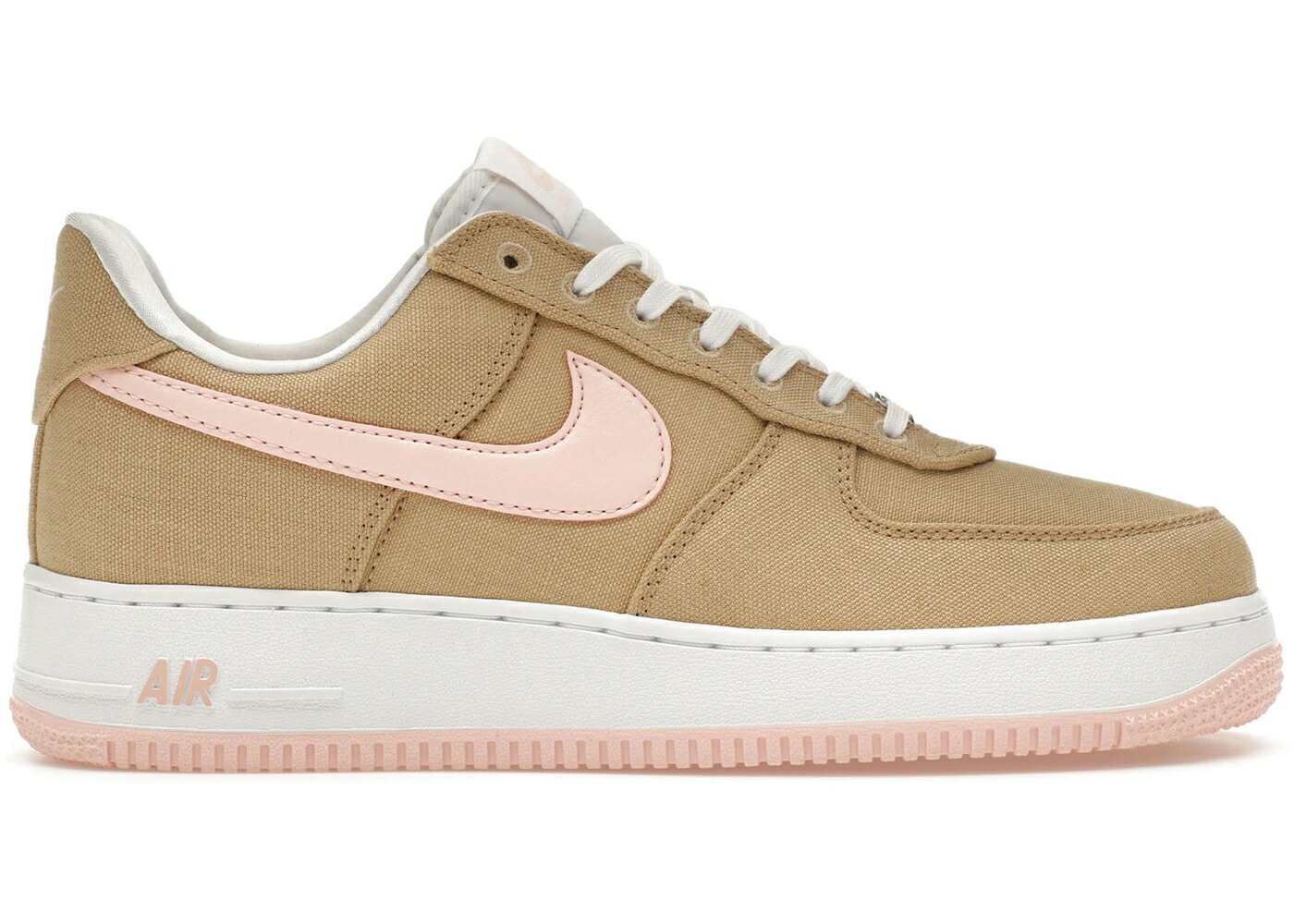 ナイキ 白いこと 白いこと 空軍 スニーカー メンズ NIKE AIR FORCE 1 LOW LINEN CANVAS / LINEN WHITE ATMOSPHERE