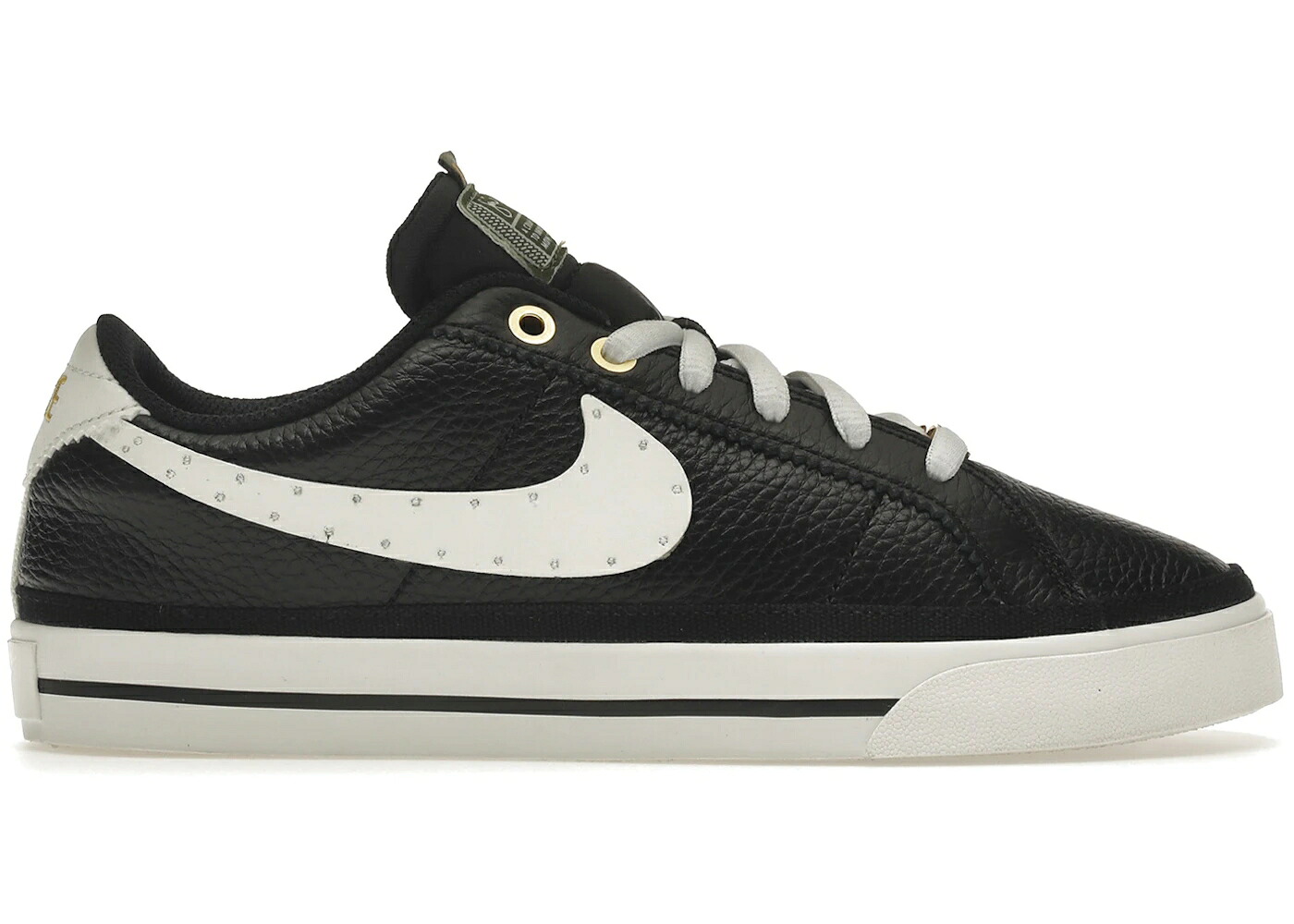 ナイキ コート レガシー クルー 黒色 ブラック ゴールド 白色 ホワイト WOMEN'S スニーカー レディース NIKE COURT LEGACY SERENA WILLIAMS DESIGN CREW BLACK (WOMEN'S) / BLACK METALLIC GOLD SUMMIT WHITE