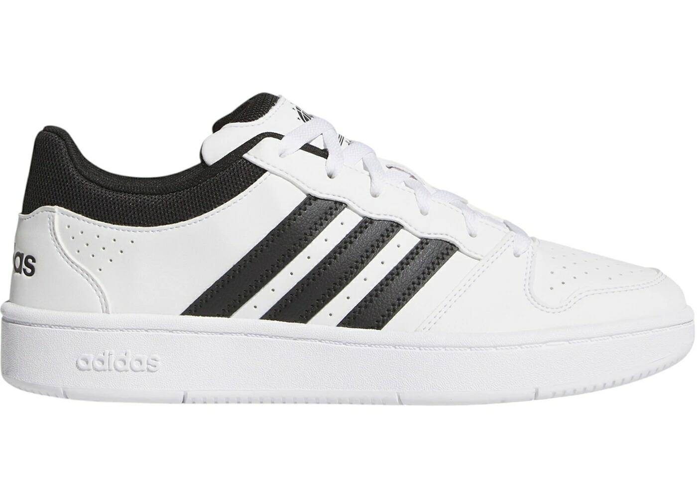 アディダス クラシック 白色 ホワイト 黒色 ブラック 灰色 グレー コア スニーカー メンズ ADIDAS HOOPS CLASSIC WHITE BLACK ORBIT GREY / CLOUD WHITE CORE BLACK ORBIT