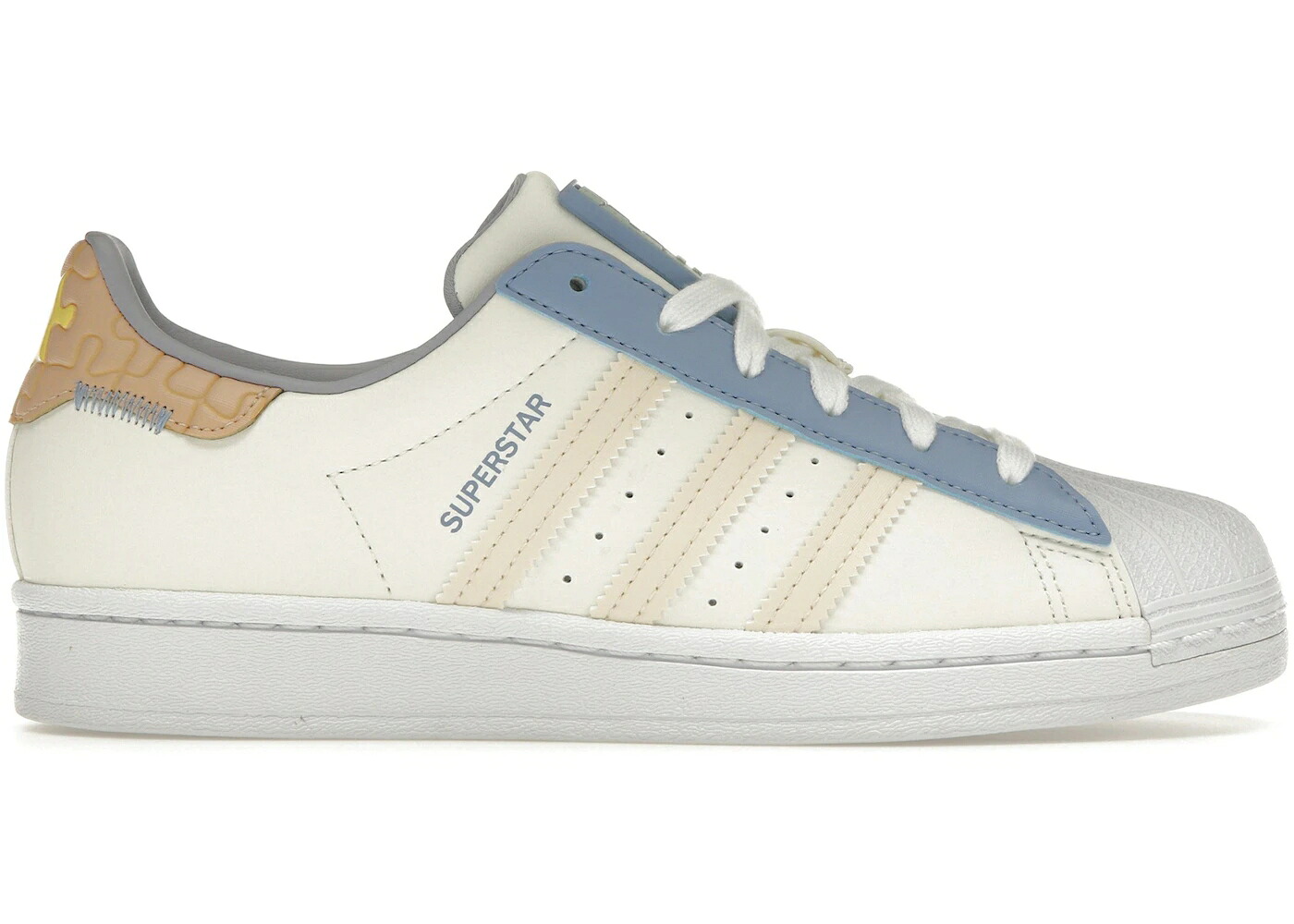 アディダス スーパースター 白色 ホワイト 銀色 シルバー スニーカー メンズ ADIDAS SUPERSTAR PUZZLE OFF WHITE ECRU TINT / OFF WHITE ECRU TINT HALO SILVER