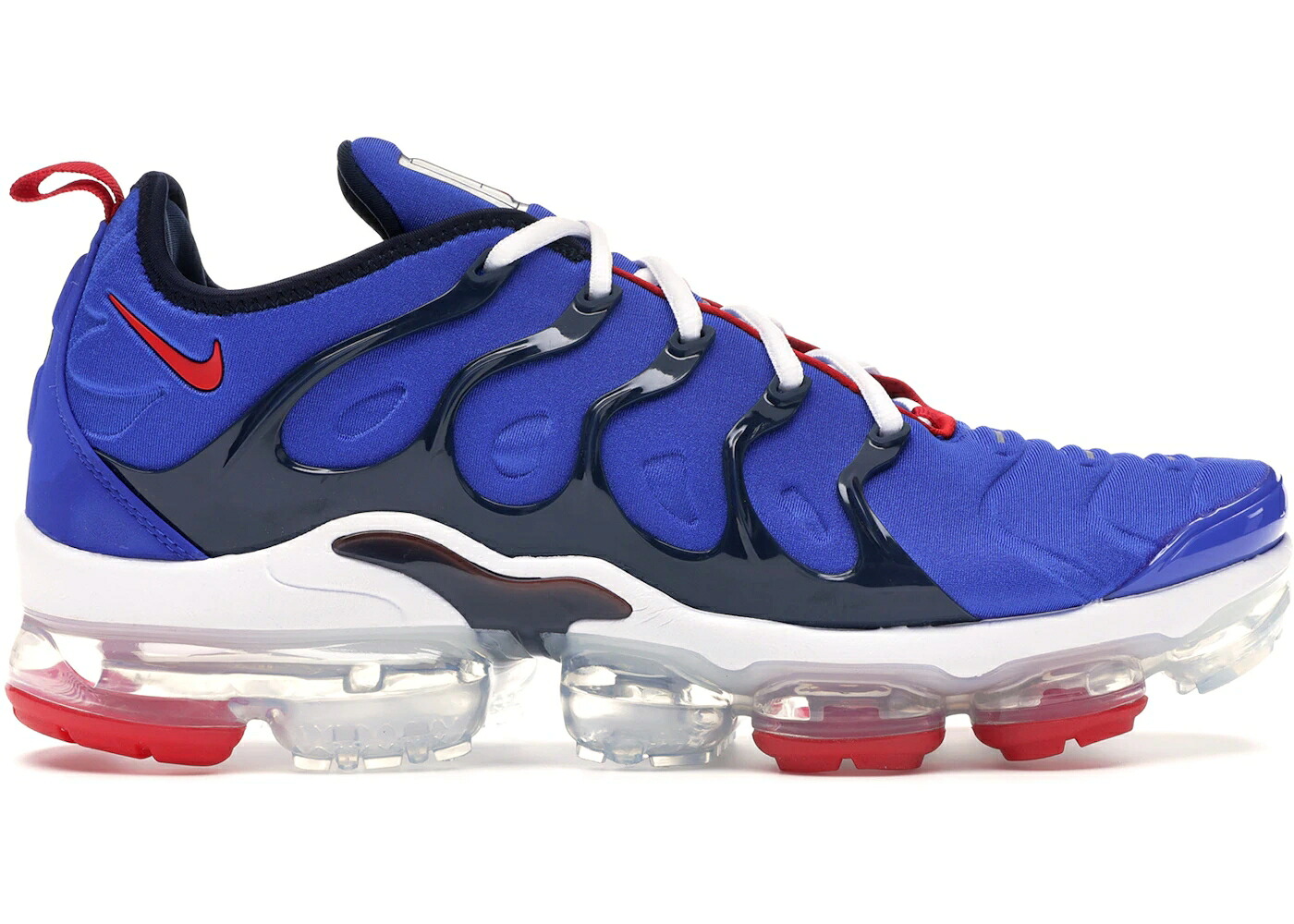 ナイキ 青色 ブルー 赤 レッド エアヴェイパーマックス スニーカー メンズ NIKE AIR VAPORMAX PLUS RACER BLUE UNIVERSITY RED / RACER BLUE UNIVERSITY RED