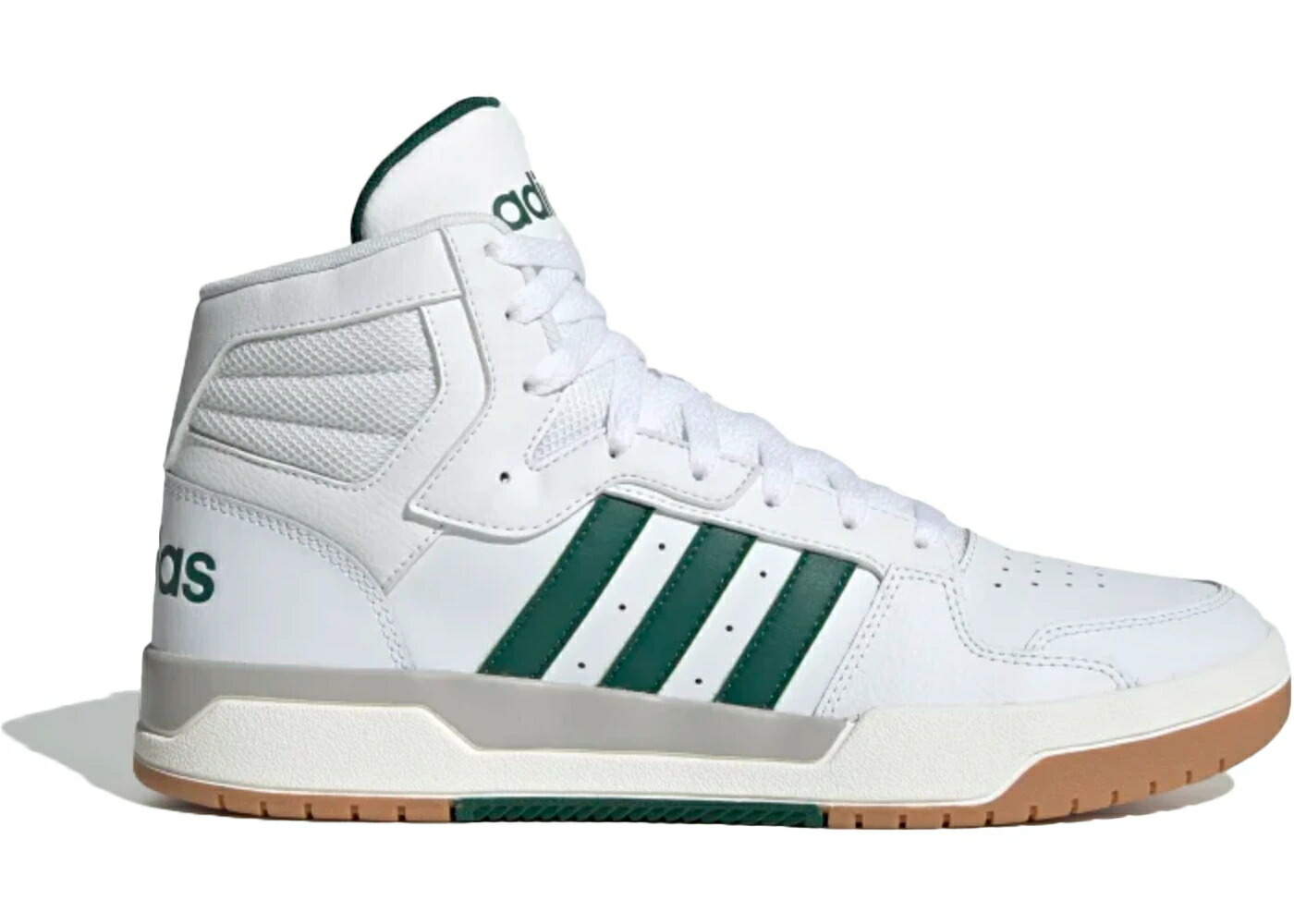 アディダス ミッド 白色 ホワイト 緑 グリーン スニーカー メンズ ADIDAS ENTRAP MID CLOUD WHITE / CLOUD WHITE COLLEGIATE GREEN