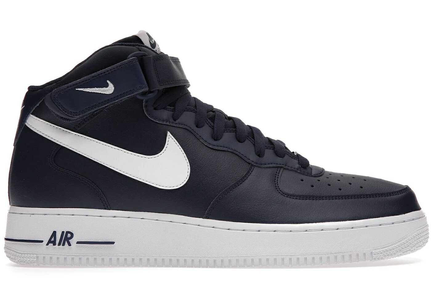 ナイキ ミッド 紺色 ネイビー 白色 ホワイト エアフォース '07 スニーカー メンズ NIKE AIR FORCE 1 MID MIDNIGHT NAVY / MIDNIGHT NAVY WHITE