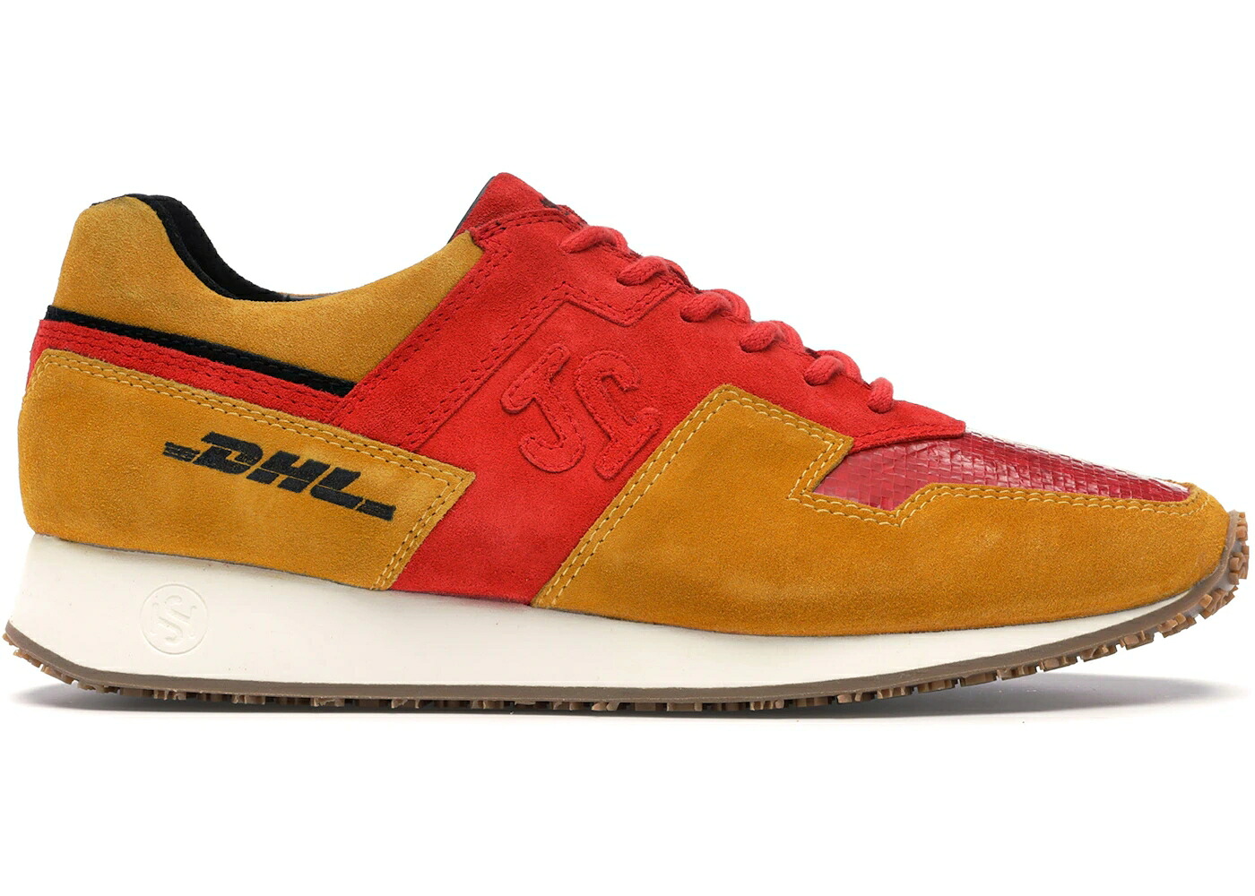 黄味がかった 黄色 赤 赤いこと スニーカー メンズ SONRA PROTO BUDAPESTER DHL-1 / YELLOW RED