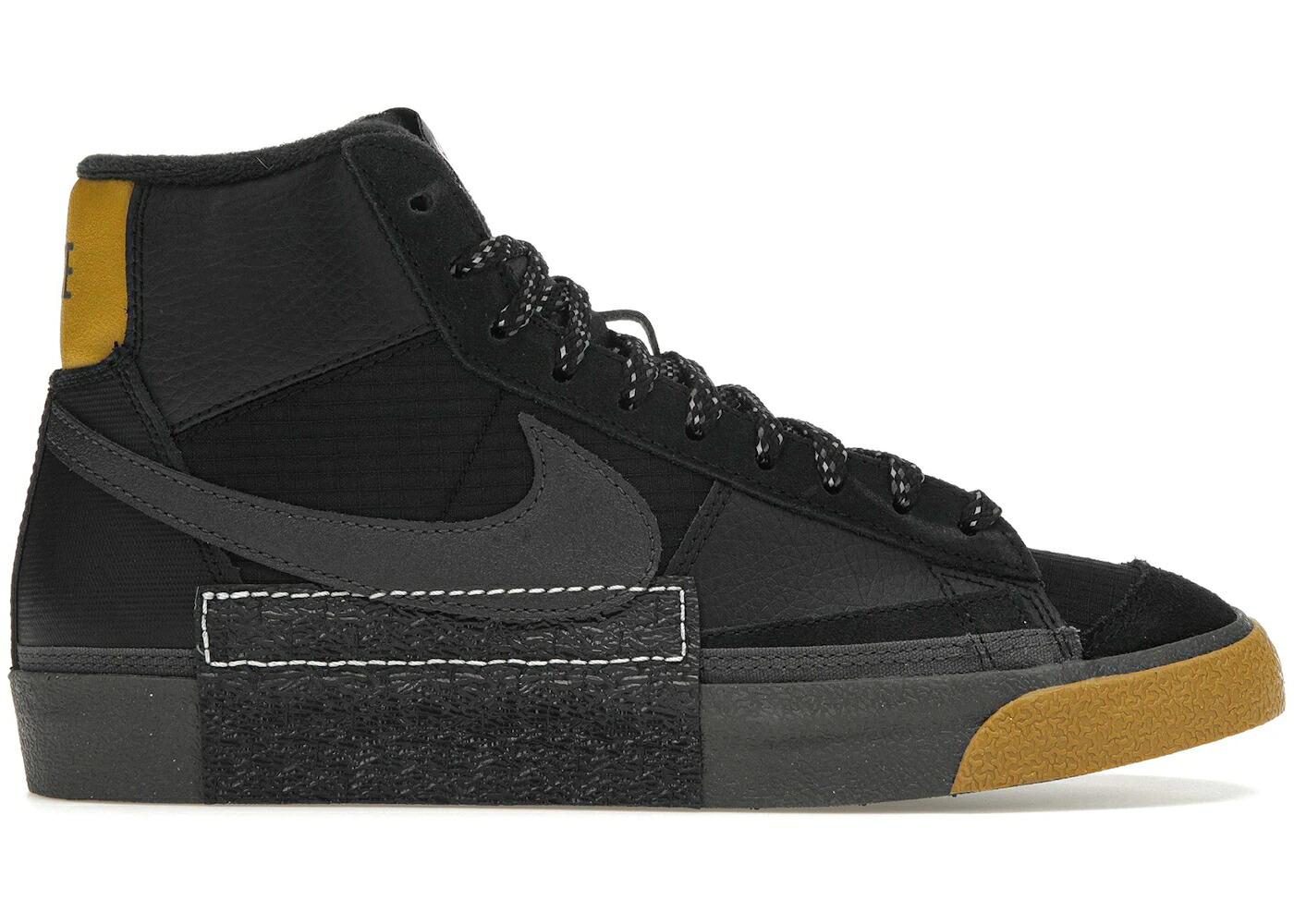 ナイキ ブレイザー ミッド プロ クラブ 黒色 ブラック 青色 ブルー スニーカー メンズ NIKE BLAZER MID PRO CLUB BLACK BRONZINE / BLACK BRONZINE BLUE TINT MEDIUM