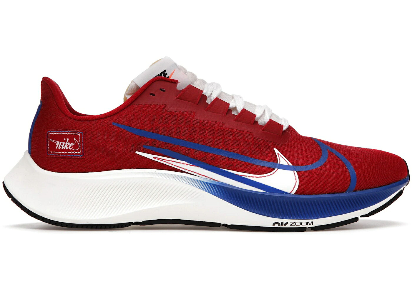 ナイキ 望遠レンズ 割り増し金 青味 青味 赤 赤いこと 白いこと 白いこと スニーカー メンズ NIKE AIR ZOOM 37 PREMIUM BLUE RIBBON SPORTS RED / RED BLUE WHITE
