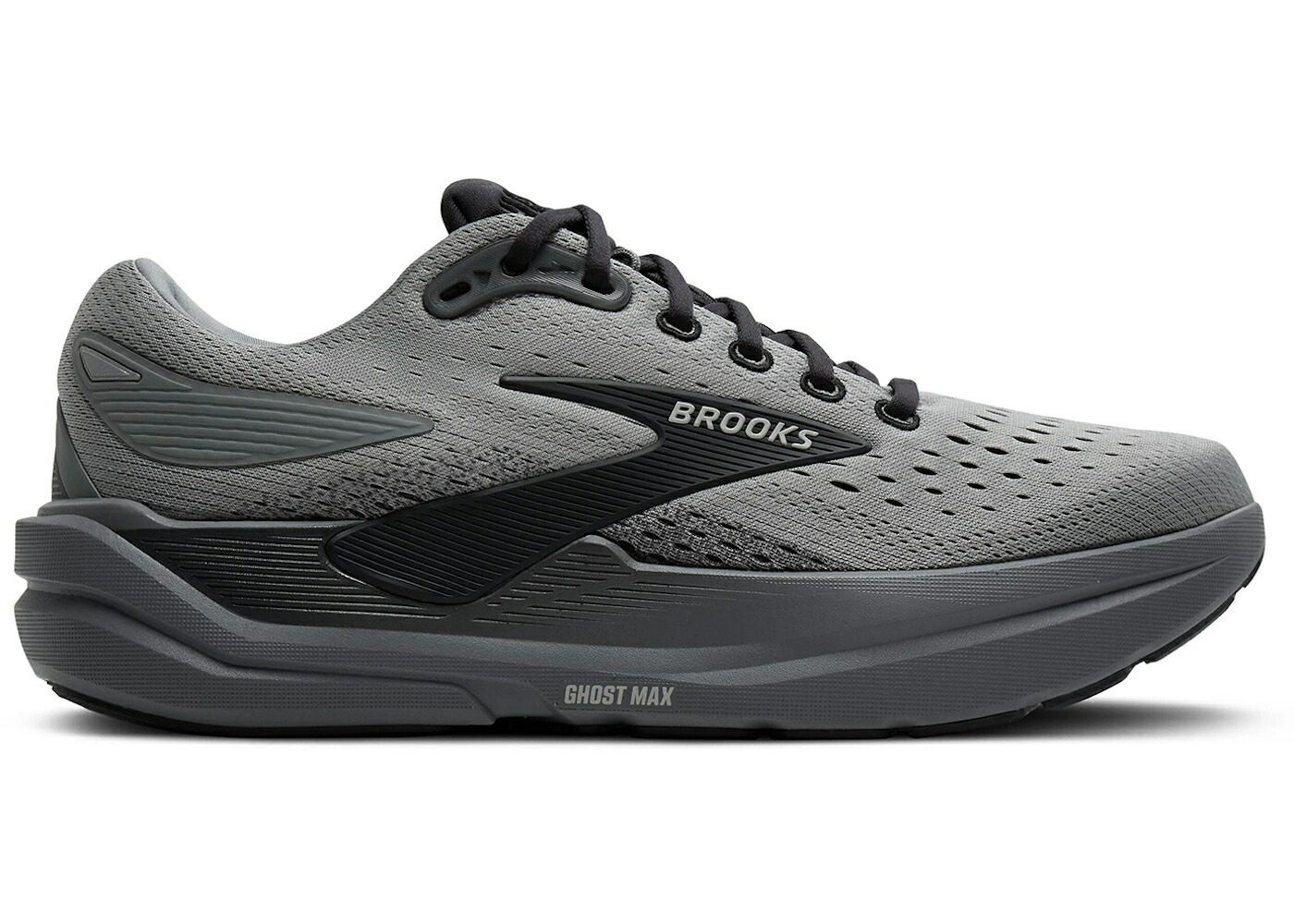 ブルックス マックス 薄墨色 薄墨色 スニーカー メンズ BROOKS GHOST MAX 3 PRIMER GREY EBONY / PRIMER GREY EBONY
