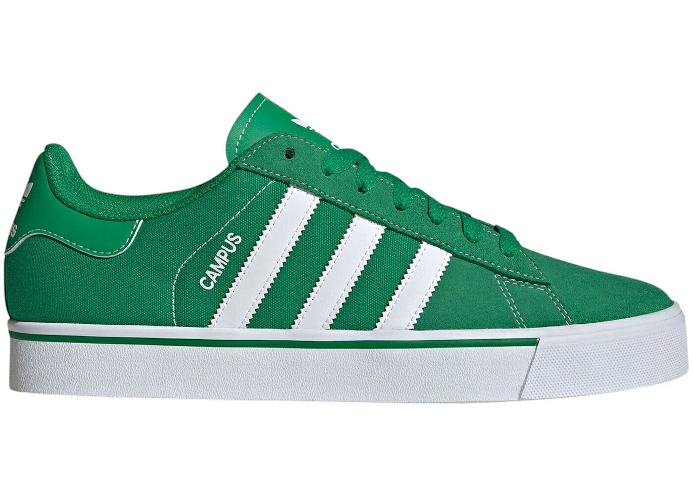 アディダス キャンパス 緑 グリーン 白色 ホワイト スニーカー メンズ ADIDAS CAMPUS VULC GREEN CLOUD WHITE / GREEN CLOUD WHITE GREEN
