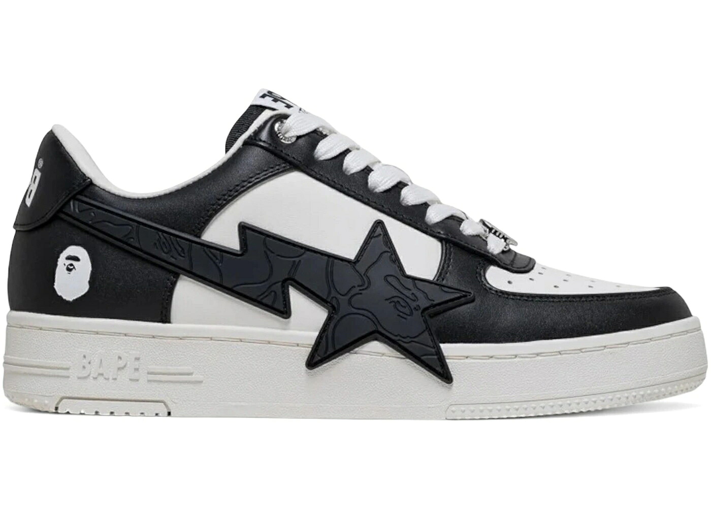ベイプ 黒いこと 黒いこと 白いこと 白いこと #2 スニーカー メンズ BAPE A BATHING APE STA os M2 BLACK WHITE / BLACK WHITE