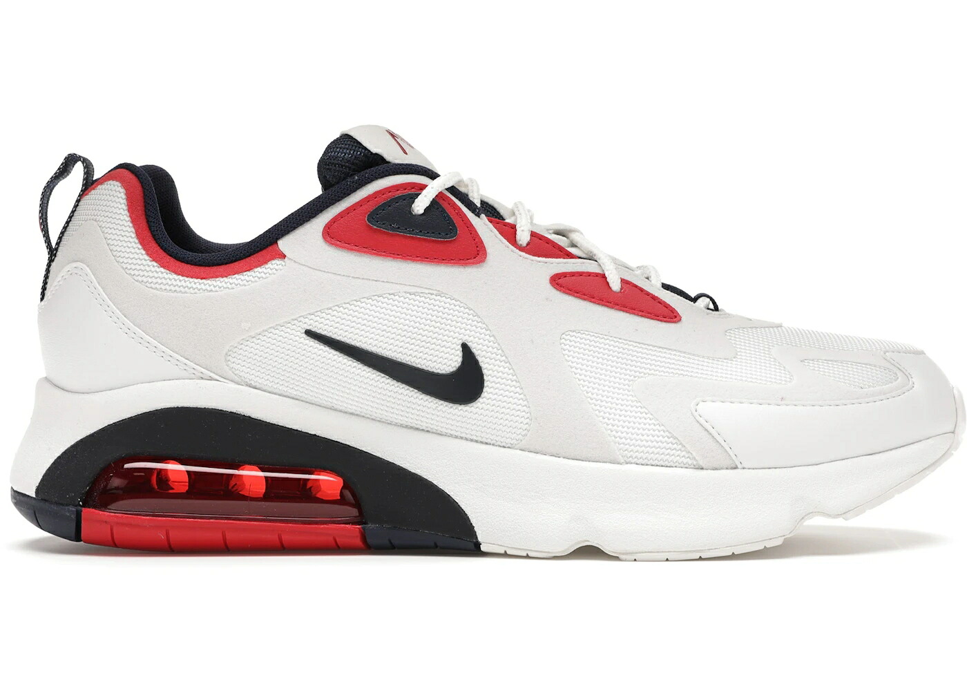 ナイキ マックス 白いこと 白いこと 赤 赤いこと プラチナム エア湖マックス スニーカー メンズ NIKE AIR MAX 200 WHITE RED OBSIDIAN / SUMMIT WHITE PLATINUM TINT